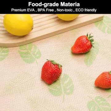 Cooyes Shelf Liner – Premium Non-Adhesive Cabinet & Drawer Liner for Kitchen – Waterproof Shelf Paper with Modern Pattern – Durable EVA Cabinet Mat – Easy to Cut