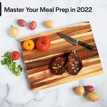 Thirteen Chefs Acacia Cutting Board for Plating & Prep