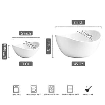 YHOSSEUN 2 Tier Chip and Dip Serving Set for Entertaining