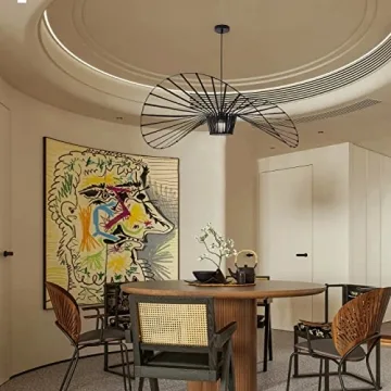 KELUOLY Black Vintage Chandelier for Stylish Spaces