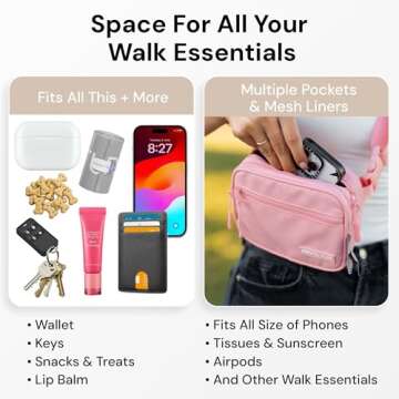 Pup Culture Cross Body Dog Training Treat Pouch | Removable Treat Pouch for Anytime Puppy Training | Built in Poop Bag Dispenser & Used Dog Poop Bag Holder | Stylish Dog Treat Pouch - Cream