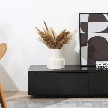 YANWE1 White Ribbed Ceramic Flower Vase Perfect for Decor