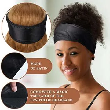 8 Pieces Silk Spa Headband for Hair Care and Beauty