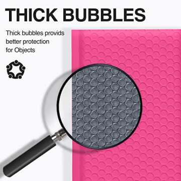 UCGOU Bubble Mailers 10.5x16 Inch Hot Pink 25 Pack Poly Padded Envelopes Large #5 Mailing Packages Opaque Packaging Postal Self Seal Adhesive Waterproof Boutique Shipping Bags for Clothes