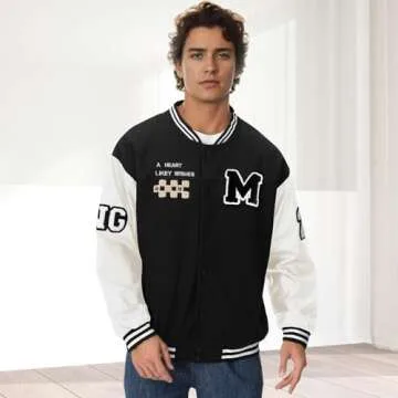 Covisoty Stylish Unisex Varsity Jacket for All Seasons