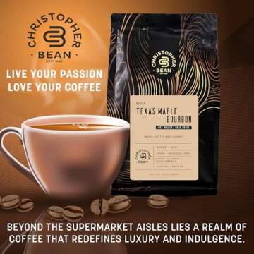 Decaf Texas Maple Bourbon Coffee - No Sugar, Non-GMO