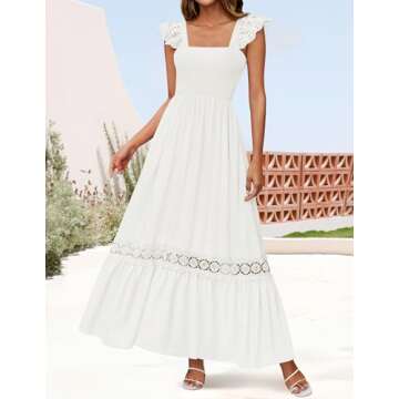 Summer Lace Strap Max Dress - ZESICA Women's 2025 Collection