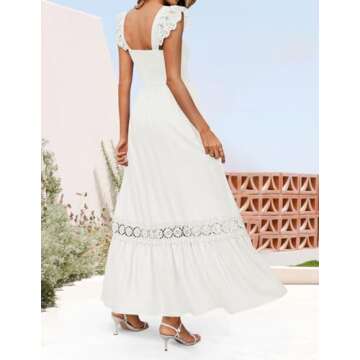 Summer Lace Strap Max Dress - ZESICA Women's 2025 Collection