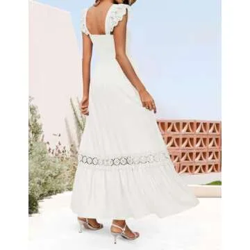Summer Lace Strap Max Dress - ZESICA Women's 2025 Collection