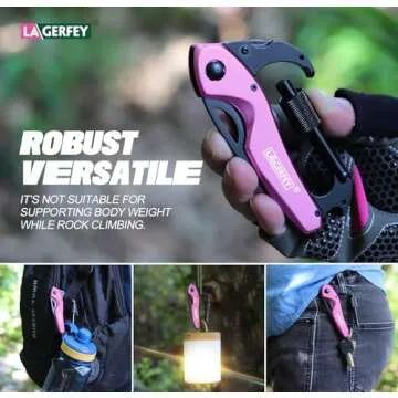 Gifts for Women Mom Wife - Mothers Day Gifts, Self Defense Keychain - Birthday Gifts for Women, Stocking Stuffers for Women - Women Stocking Stuffers, Women Gifts for Christmas - P’ink Multitool