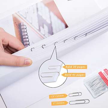 220pcs Silver Paper Clips, Medium and Jumbo Size (1.3 inch & 2 inch) Office Paperclips - with Storage Box in Each Size for Easy Storage