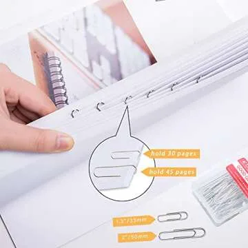 220pcs Silver Paper Clips, Medium and Jumbo Size (1.3 inch & 2 inch) Office Paperclips - with Storage Box in Each Size for Easy Storage