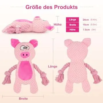 TONYFY Dog Squeaky Plush Toys for Puppies and Small Dogs