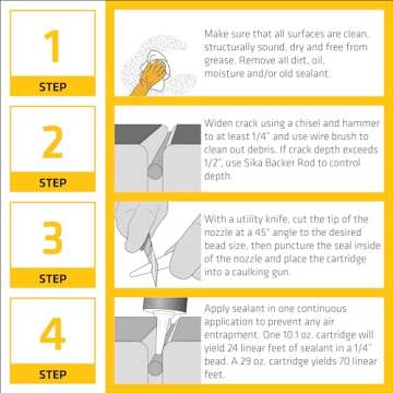 Sikaflex Self Leveling Sealant - Fast Curing & Waterproof