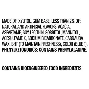 ORBIT Gum White Peppermint Sugar Free Chewing Gum Bulk Pack, 40 Piece Bottle (Pack of 4)