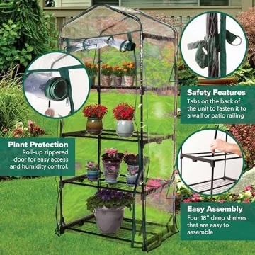 Gardman R687 Mini Greenhouse - Space-Saving Gardening Solution