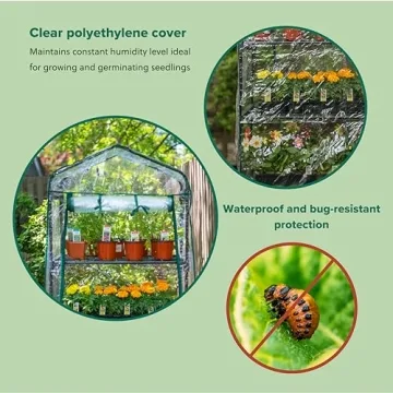 Gardman R687 Mini Greenhouse - Space-Saving Gardening Solution