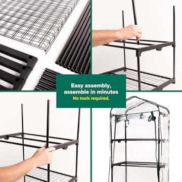 Gardman R687 Mini Greenhouse - Space-Saving Gardening Solution