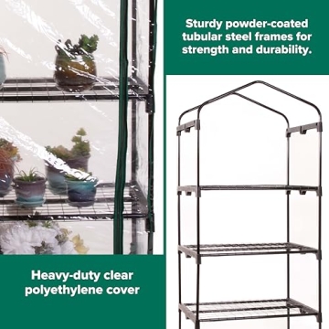 Gardman R687 Mini Greenhouse - Space-Saving Gardening Solution