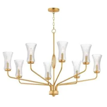 Camelot - 8 Light Chandelier-18.75 Inches Tall and 42 Inches Wide -Traditional Installation