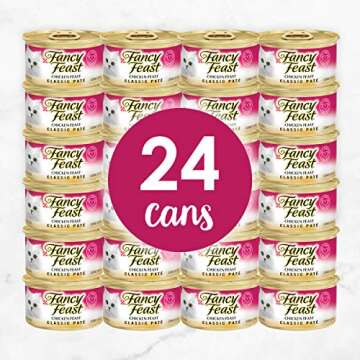 Purina Fancy Feast Chicken Feast Classic Grain Free Wet Cat Food Pate - (Pack of 24) 3 oz. Cans