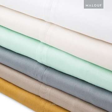 Malouf Eco-Friendly TENCEL Pillowcase and Sheet Set