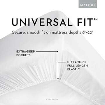 Malouf Eco-Friendly TENCEL Pillowcase and Sheet Set