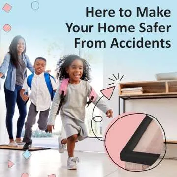 Bebe Earth Baby Proofing Edge and Corner Guard Protector Set, 20.4 ft, Coffee Brown