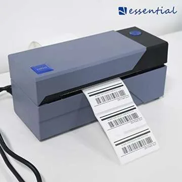 ESSENTIAL 2.25"x 1.25" (57mm ×32mm) White Direct Thermal Barcode Labels, Shipping Labels, Compatible with Zebra & Rollo Label Printer, 1000 Labels of Roll (1 Roll)