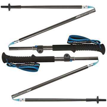 Black Diamond Distance FLZ Z-Poles, Carbon, 95-110cm