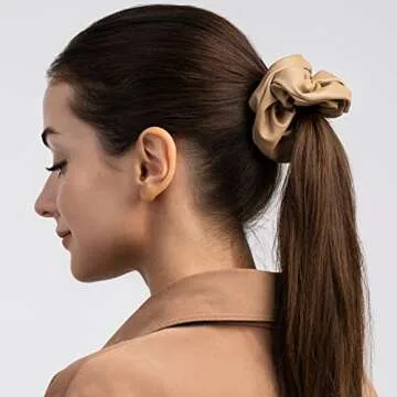 Stylish Matte Scrunchies for Thick Hair - 6Pcs Set