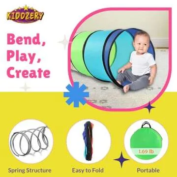 Kids Play Tunnel Set for Toddler Fun and Exploration