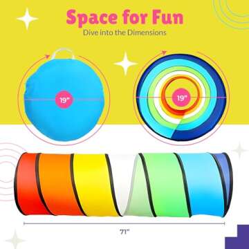 Kids Play Tunnel Set for Toddler Fun and Exploration