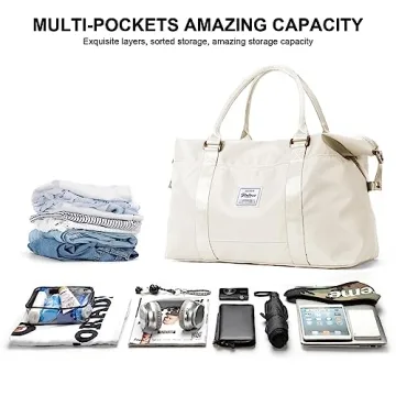 Stylish Travel Duffel Bag for Women - Gym & Weekend Use