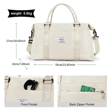 Stylish Travel Duffel Bag for Women - Gym & Weekend Use