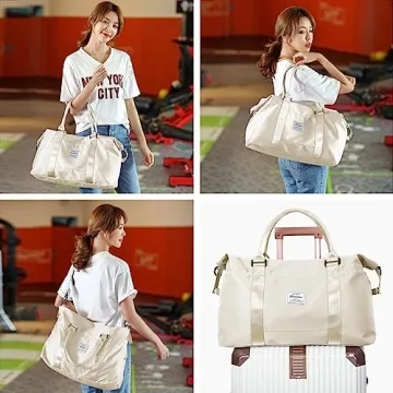 Stylish Travel Duffel Bag for Women - Gym & Weekend Use