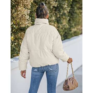 Stylish MEROKEETY Women's Winter Puffer Jacket