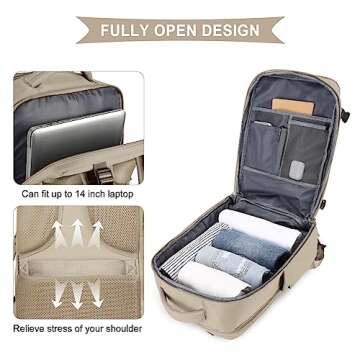 coowoz Large Travel Backpack - Versatile, Waterproof & Stylish