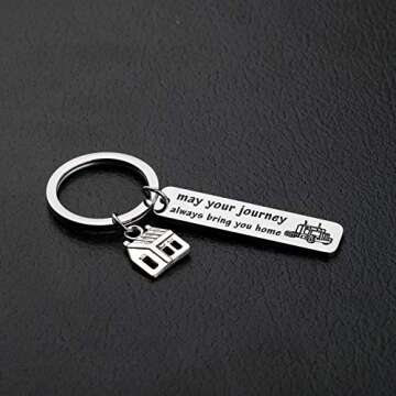 AKTAP Guardian Angel Car Keychain - Inspirational Gift for Drivers