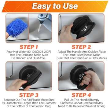 Car Dent Puller Kit - 3 Pack Suction Cup Tools