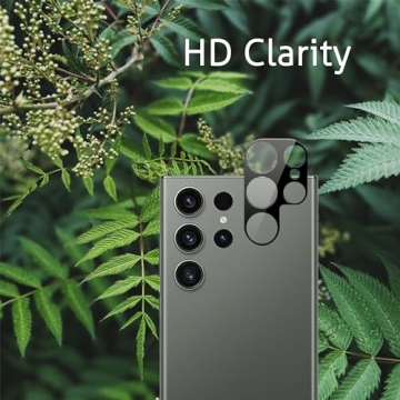 Ailun Glass Screen Protector for Galaxy S24 Ultra [6.8 Inch] 3Pack + 3Pack Camera Lens Tempered Glass Fingerprint Unlock 0.25mm Ultra Clear Anti-Scratch Case Friendly [Not For S24/S24 Plus]