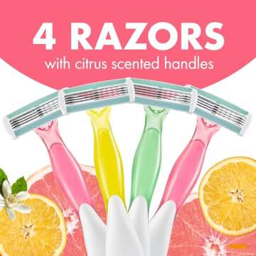 BIC Soleil Escape 4-Blade Disposable Razors for Women