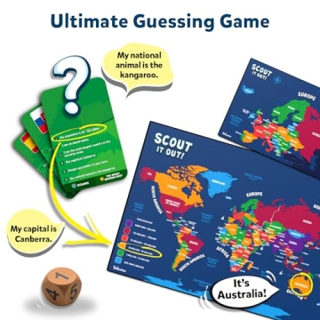 Scout It Out Geography Board Game for Families Kids 7+