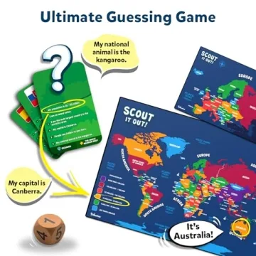Scout It Out Geography Board Game for Families Kids 7+