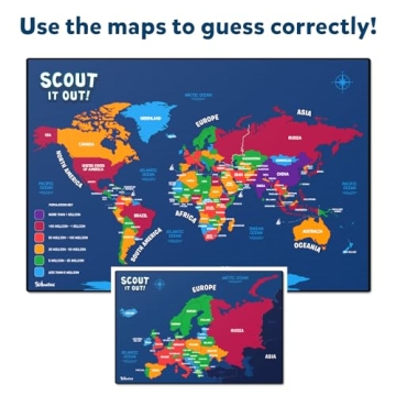 Scout It Out Geography Board Game for Families Kids 7+