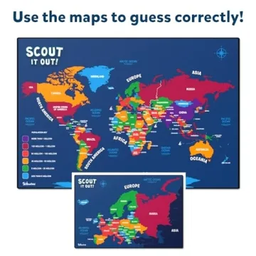 Scout It Out Geography Board Game for Families Kids 7+