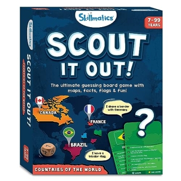 Scout It Out Geography Board Game for Families Kids 7+