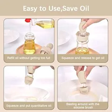 VENMATE Olive Oil Dispenser - Silicone Measuring Dropper