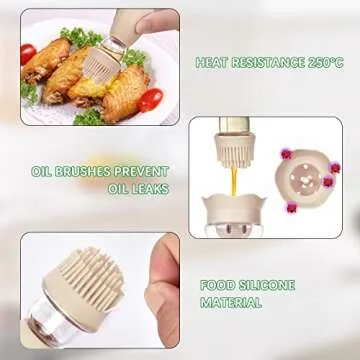 VENMATE Olive Oil Dispenser - Silicone Measuring Dropper