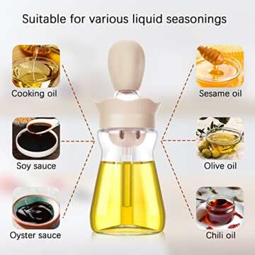 VENMATE Olive Oil Dispenser - Silicone Measuring Dropper